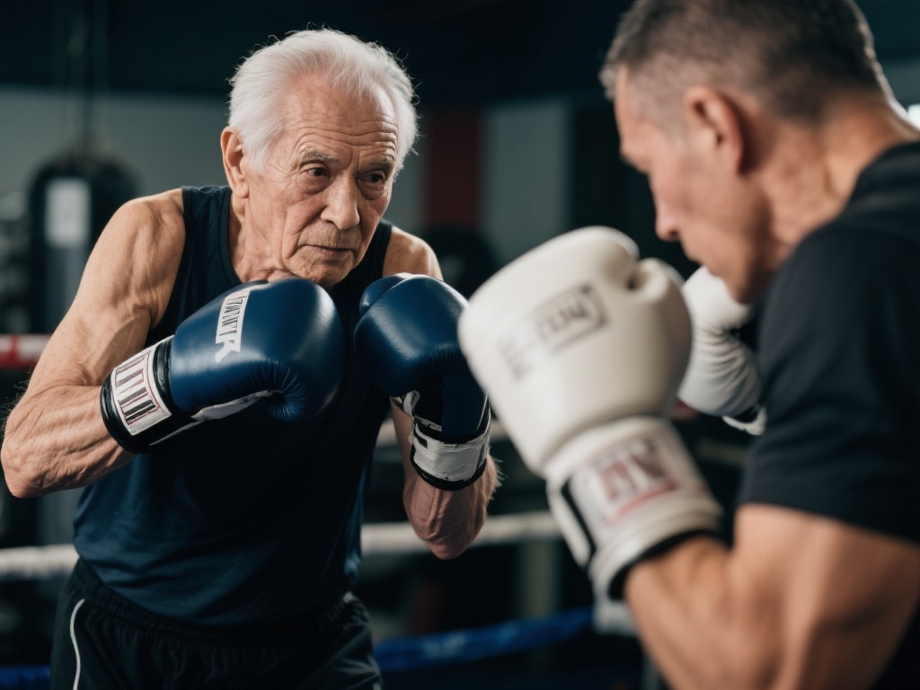 硬核拳击训练!高速反应展现实力年龄无阻 很多人认为年龄增长会自然导致动作迟缓和反